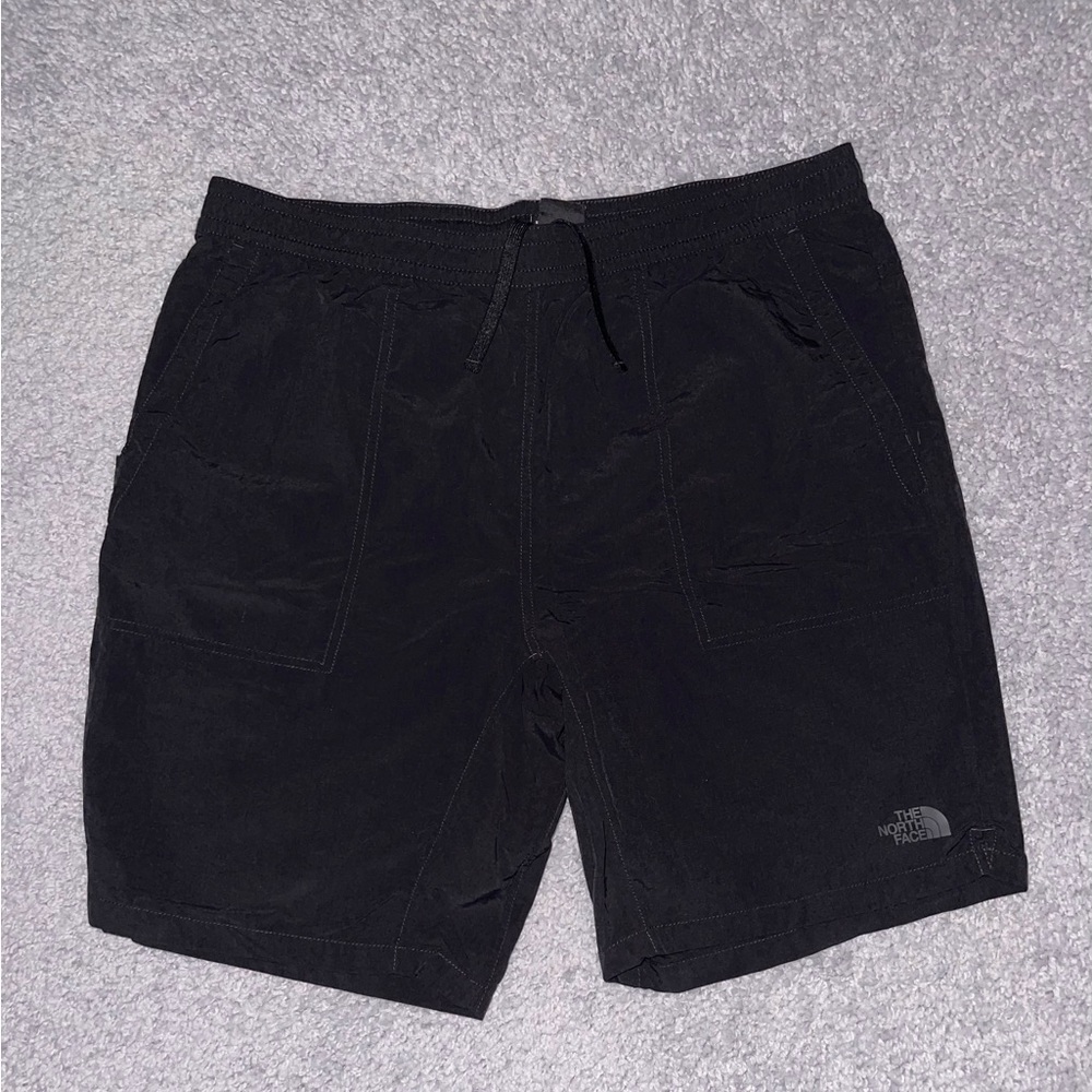 The North Face Mens Adventure Shorts Size Large Black Nylon Active Lightweight